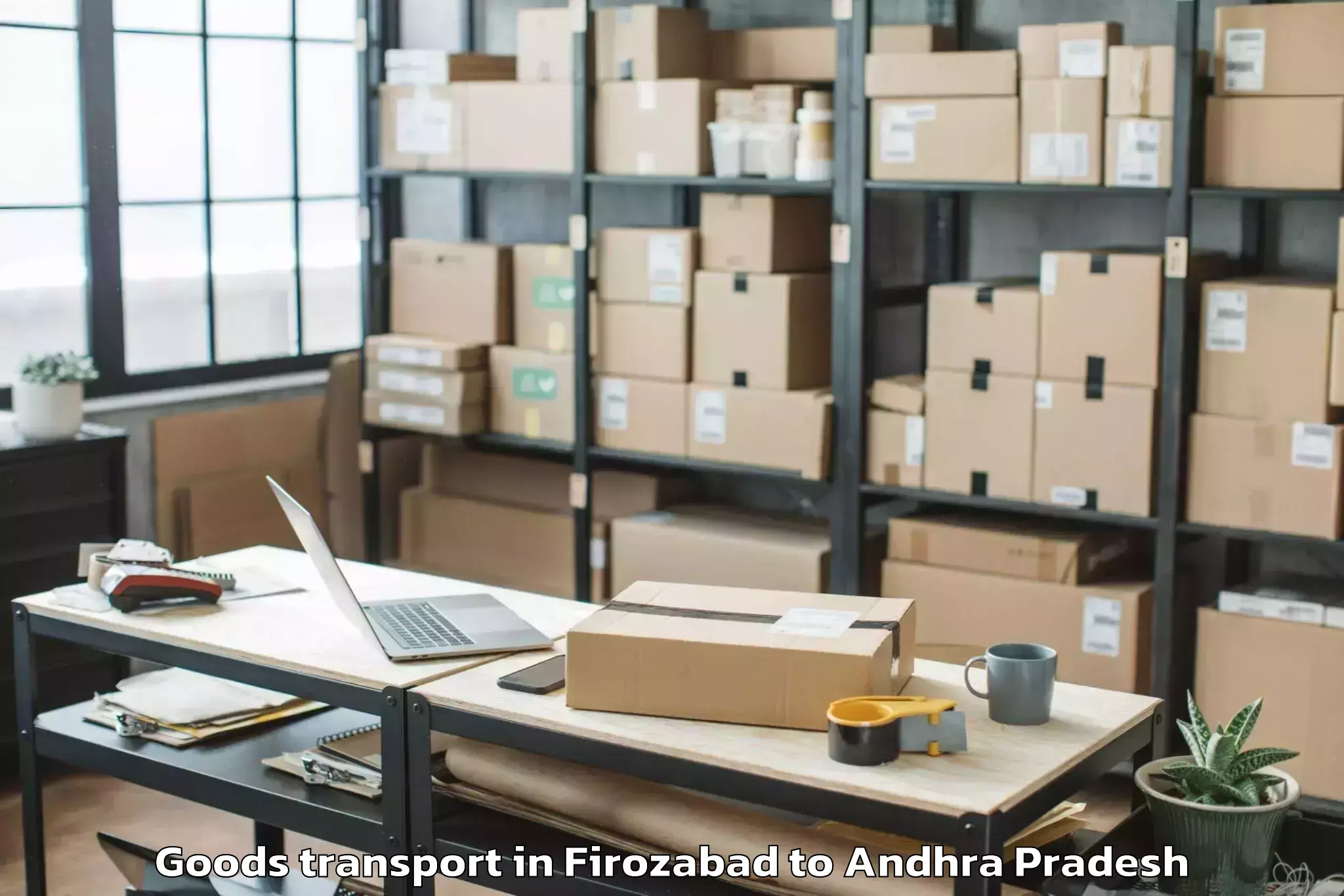 Book Firozabad to Ganguvarisigadam Goods Transport Online